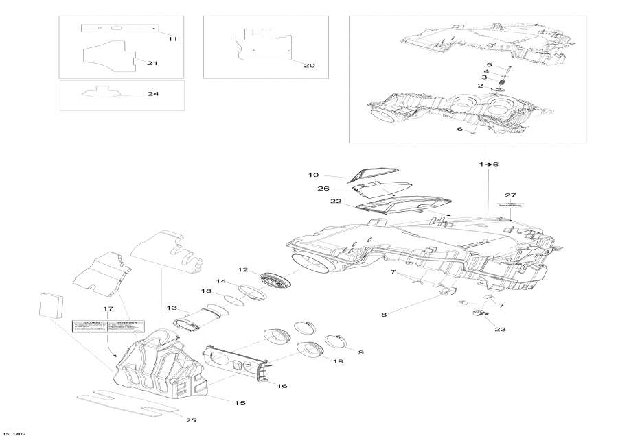 Snowmobiles Lynx  - Air   System,Air Intake System