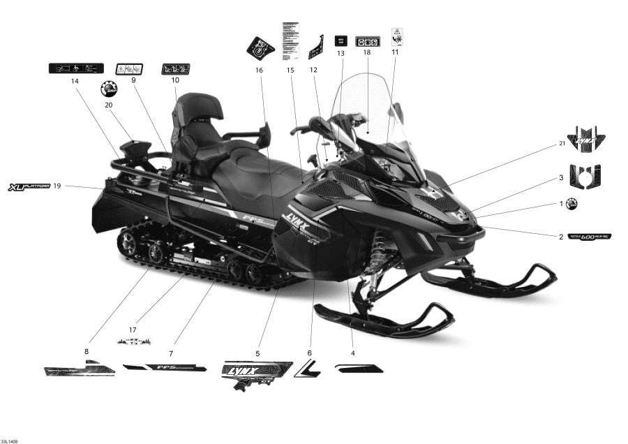 Snowmobile   -  / Decals