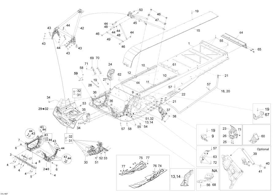 Snowmobiles   -  / Frame