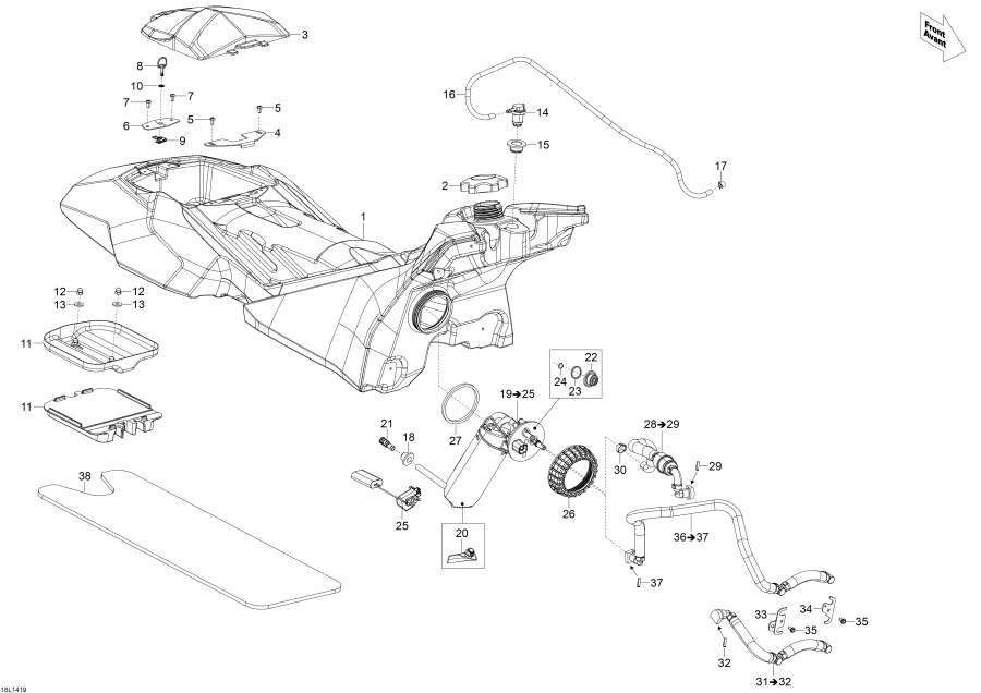 Snowmobiles lynx  - Fuel System