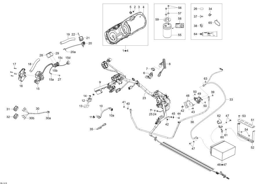 Snow mobile Lynx  - Electrical System -  System