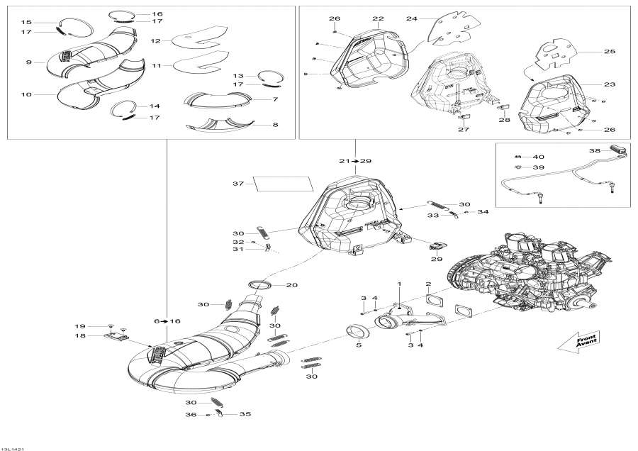 Snowmobile   -   / Exhaust System