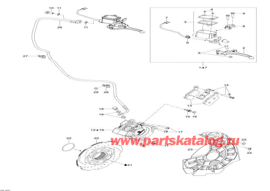 Snow mobile   - Hydraulic Brakes