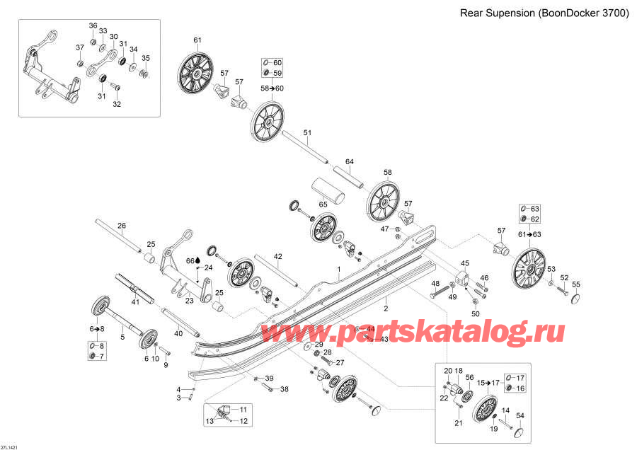 Snowmobiles �����  - Rear Suspension (3700)