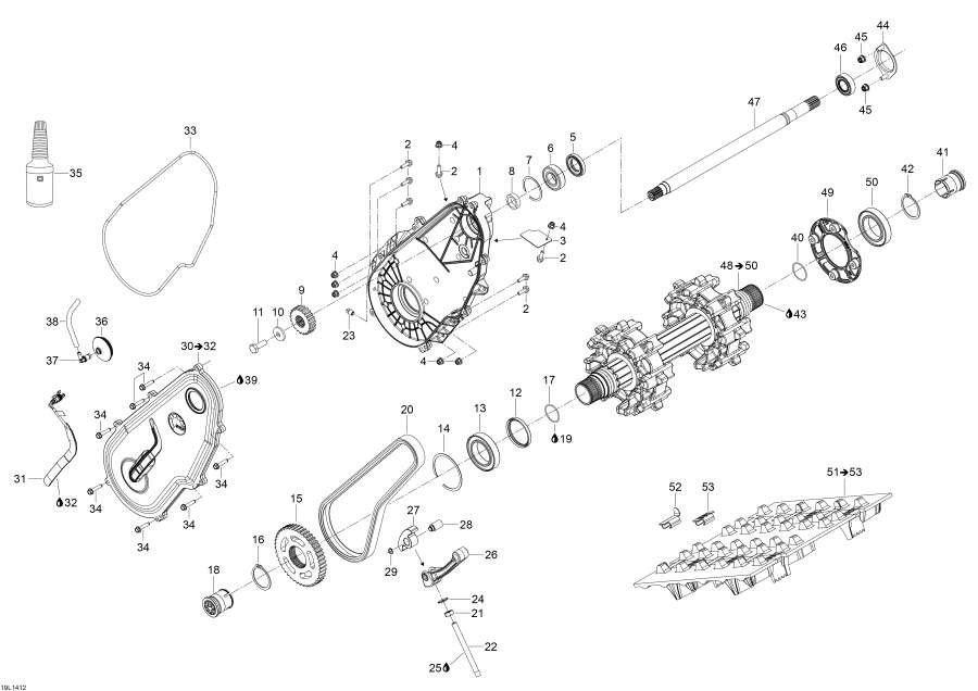 Snowmobile   - Drive System - Drive System