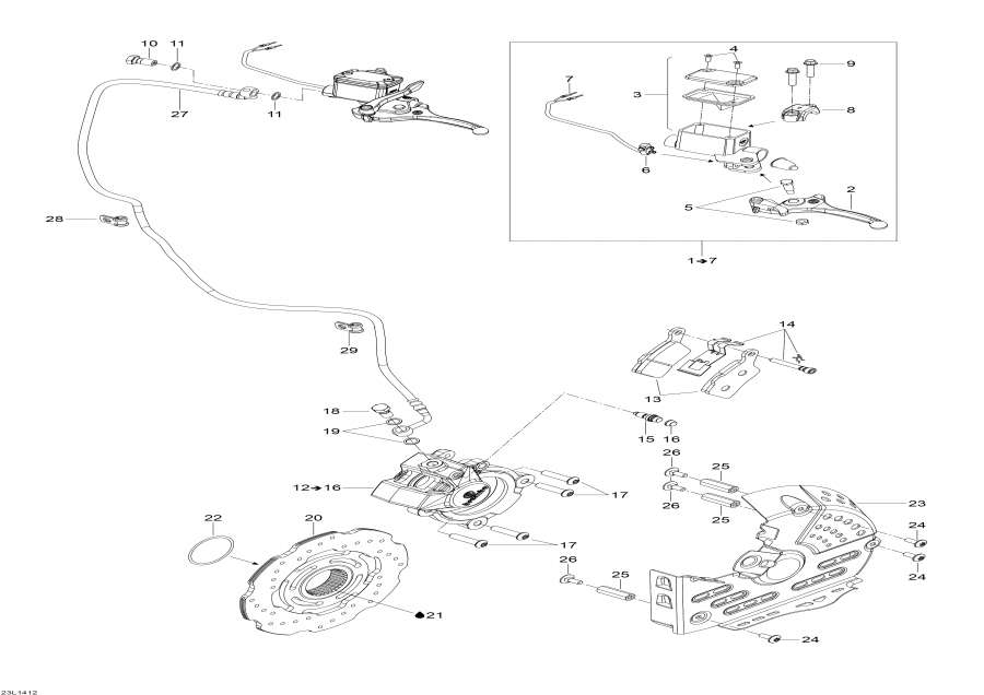 Snowmobiles Lynx  - Hydraulic Brakes, 