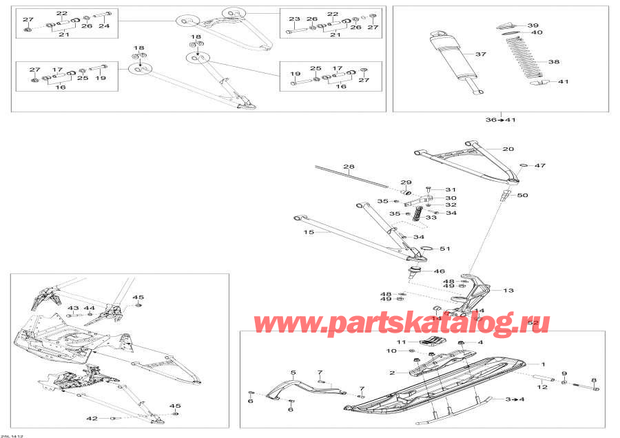 Snowmobiles Lynx  - Front Suspension And Ski /    