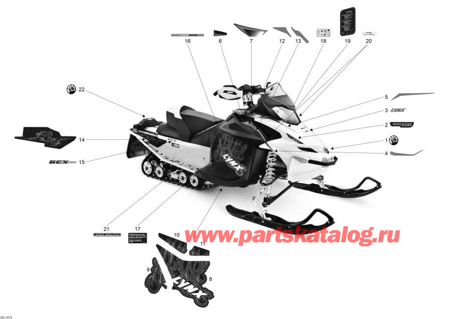 Snowmobiles Lynx  - Decals