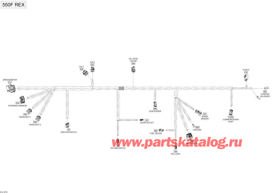 Snow mobile Lynx  - Electrical Harness /  -  