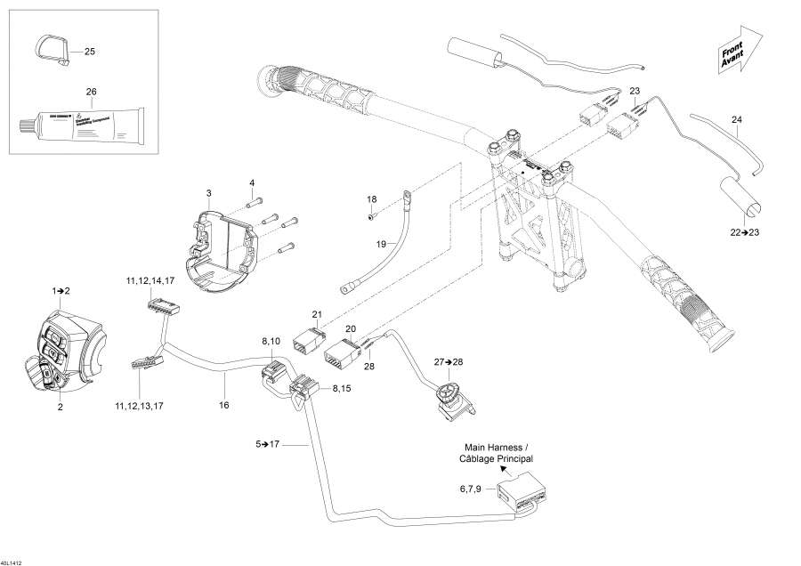  Lynx  -   Wi   - Steering Wiring Harness