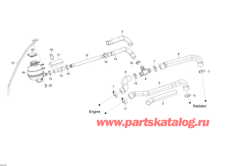 Snowmobiles lynx  - Cooling System
