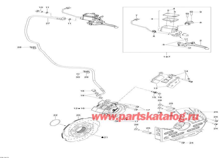 Snowmobile lynx  - Hydraulic Brakes /  