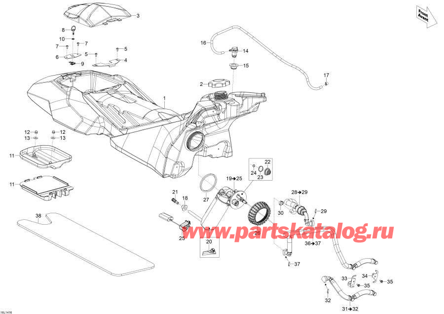 Snowmobile lynx  - Fuel System