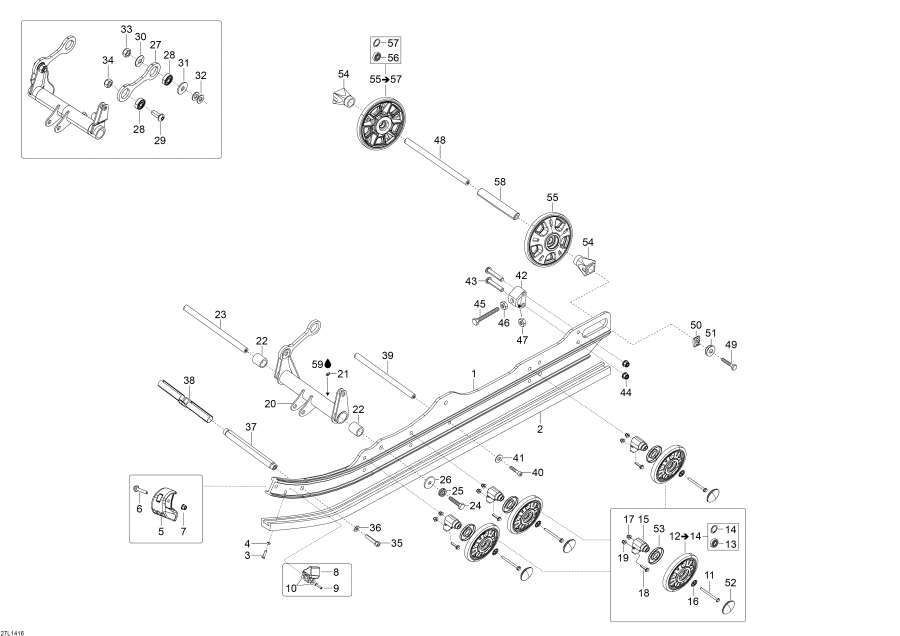 Snowmobile lynx  -   - Rear Suspension