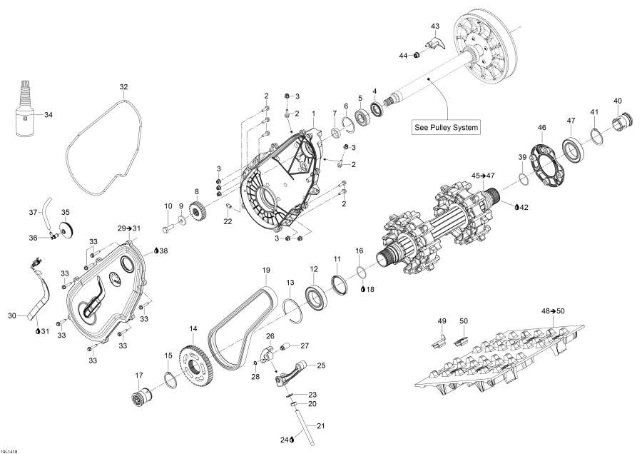 Snowmobile Lynx  - Drive System - Drive System