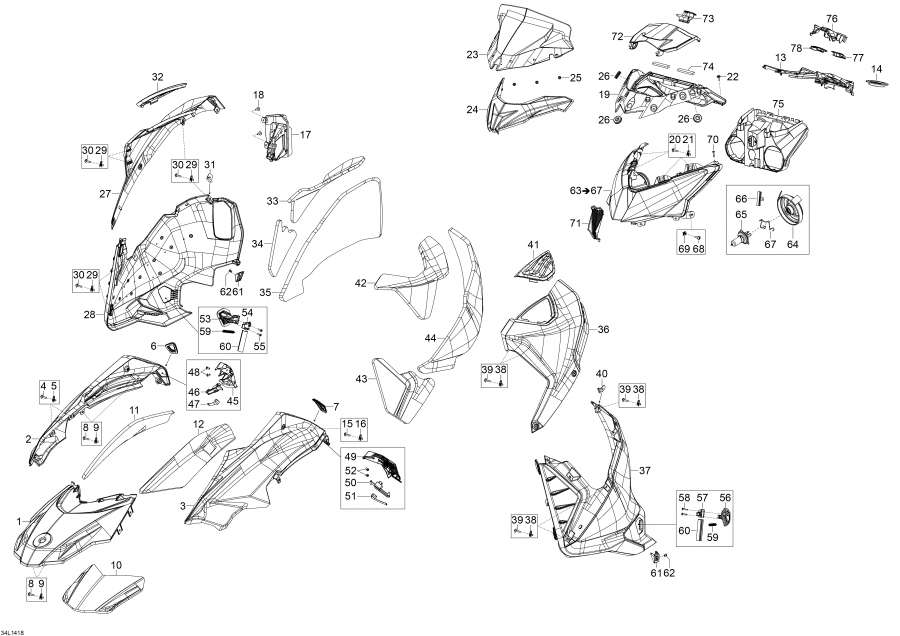 Snowmobiles Lynx  - Hood - Hood