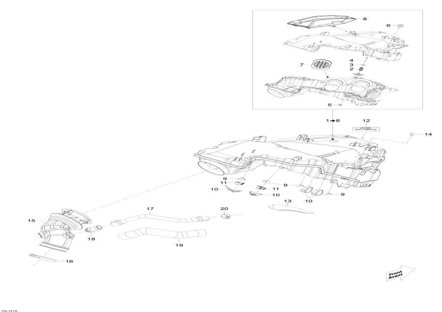 Snowmobiles lynx  - Air   System / Air Intake System