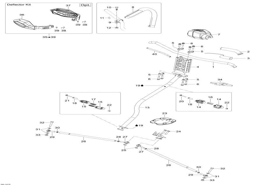 Snowmobiles lynx  - Steering System /   System