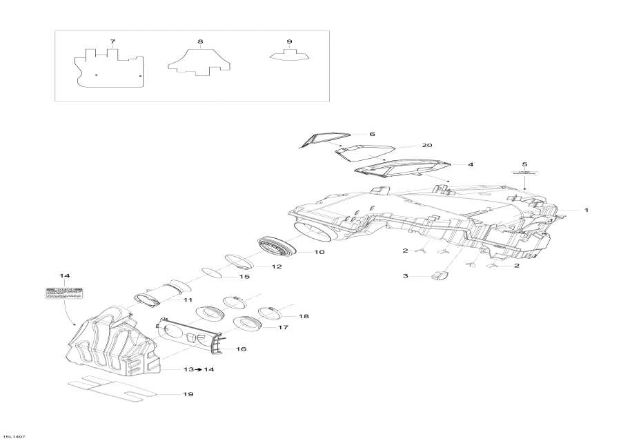 Snowmobile Lynx  - Air Intake System - Air   System