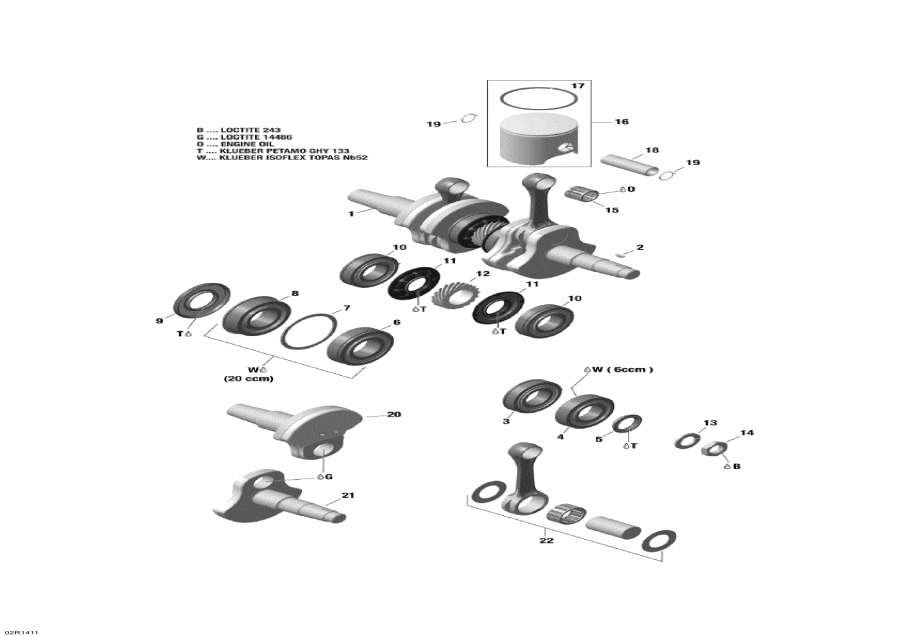  Lynx  - Crankshaft And Pistons -   