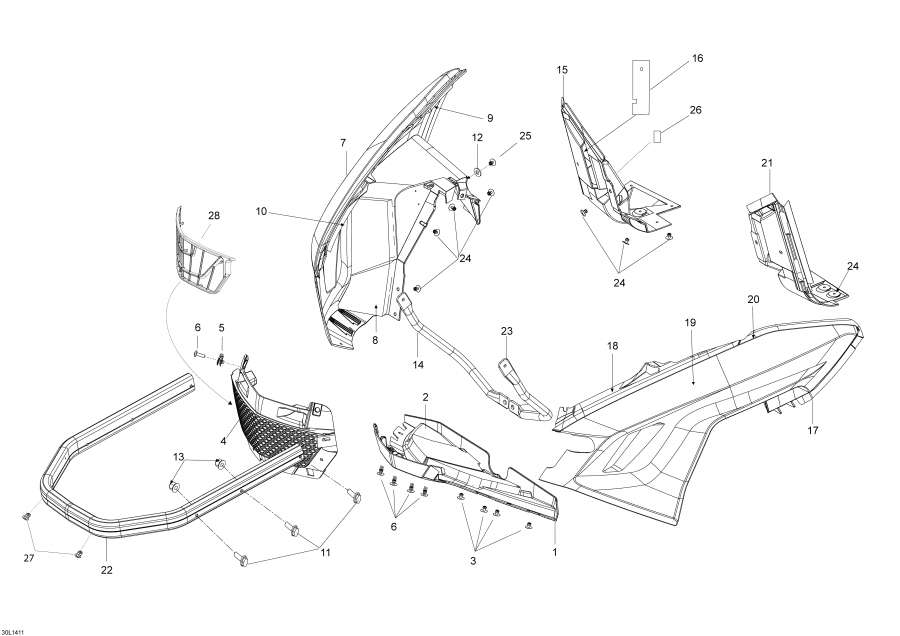 Snowmobiles �����  - Bottom Pan / ������ ������