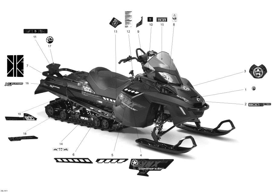 Snowmobiles lynx  - Decals - 