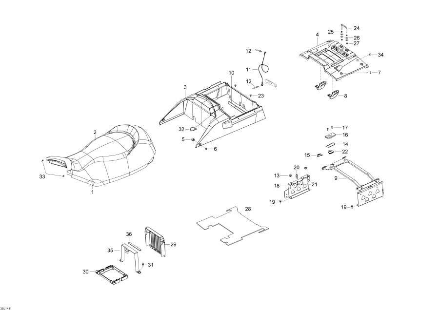 Snowmobiles   -  / Seat