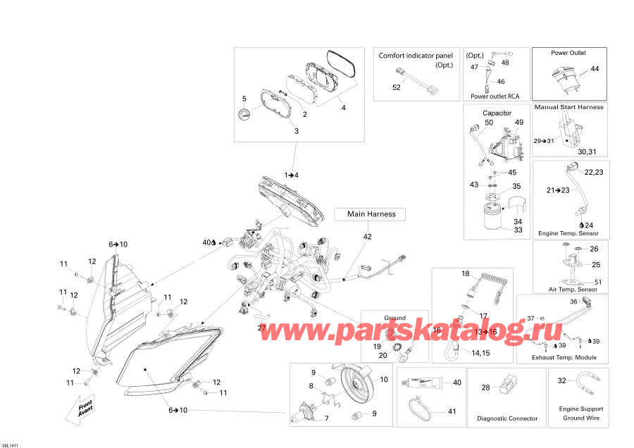 Snowmobile lynx  - Electrical System /  System