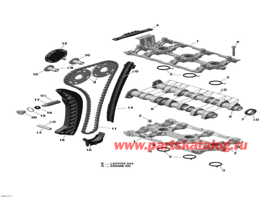 Snow mobile lynx  - Camshafts And Timing Chain /     