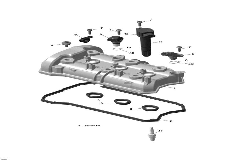 Snowmobile Lynx  - Valve Cover