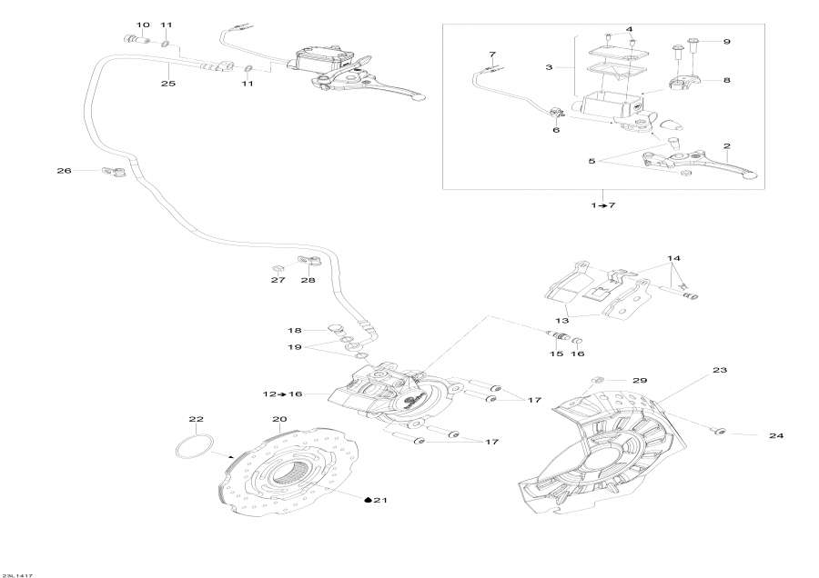 Snowmobile   - Hydraulic Brakes