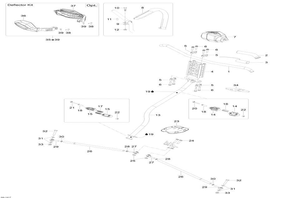 Snowmobiles Lynx  -   System / Steering System