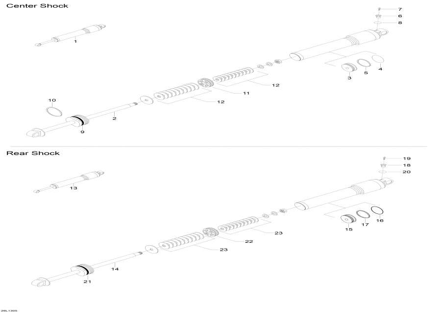 Snowmobiles Lynx  - Rear Shocks
