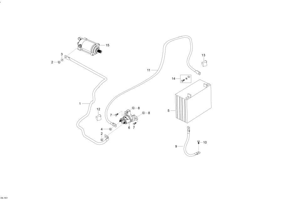  lynx  - Battery And Starter