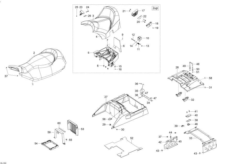 Snowmobile   - Seat / 