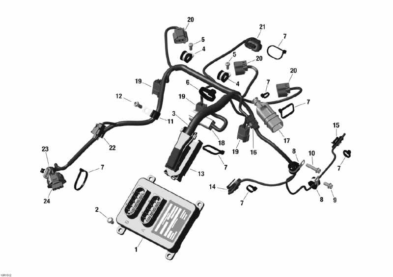 Snowmobile   - Engine Harness And Electric Module