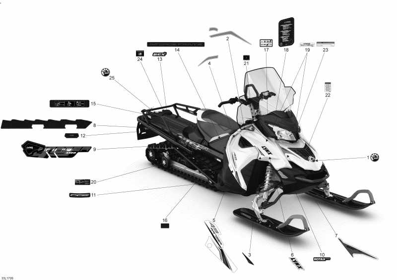 Snow mobile Lynx  - Decals 600 Ace & 600 Etec -  600 Ace & 600 Etec