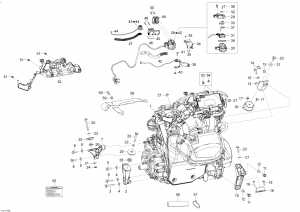 01-    Sport 1200 4-tec (01- Engine And Engine Support 1200 4-tec)