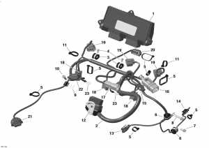 10-     Electronic Module - 1200 4-tec (10- Engine Harness And Electronic Module - 1200 4-tec)