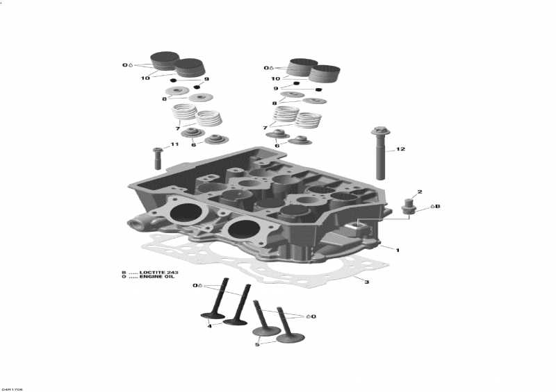 �������� lynx  - Cylinder Head And Exhaust Manifold - 600 Ace - ������� �������� � ��������� �������� - 600 Ace