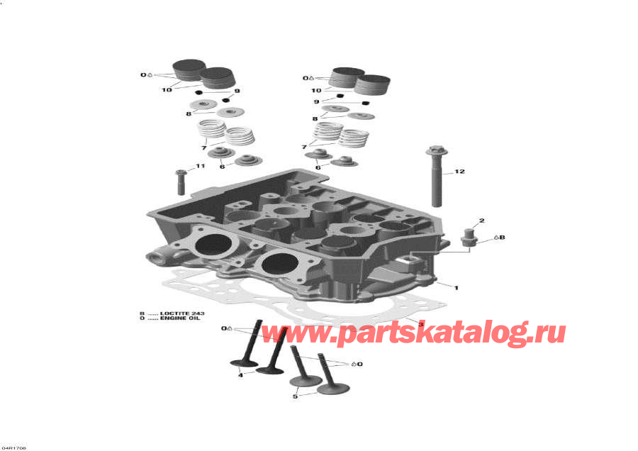  Lynx  -      - 600 Ace - Cylinder Head And Exhaust Manifold - 600 Ace