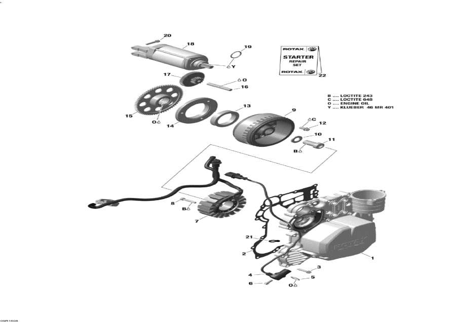 Snow mobile   - Magneto And Electric Starter - 600 Ace