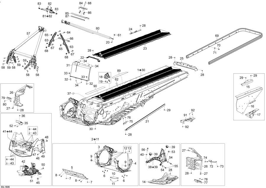 Snowmobile   - Frame 49ranger - 600 Ace /  49ranger - 600 Ace