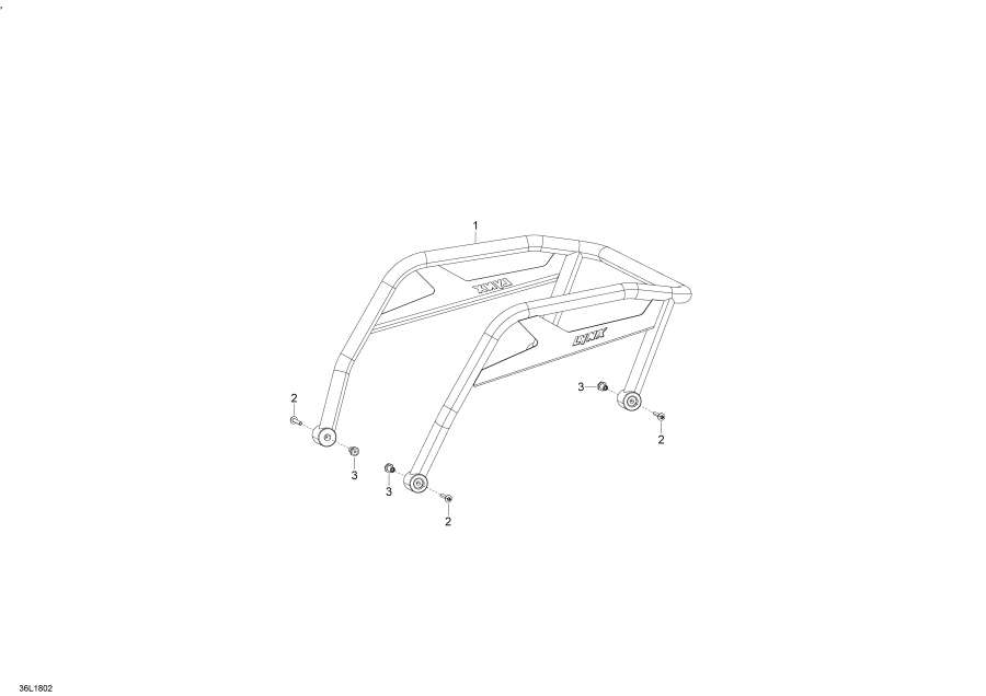 Snow mobile Lynx  - Luggage Rack 49 Ranger