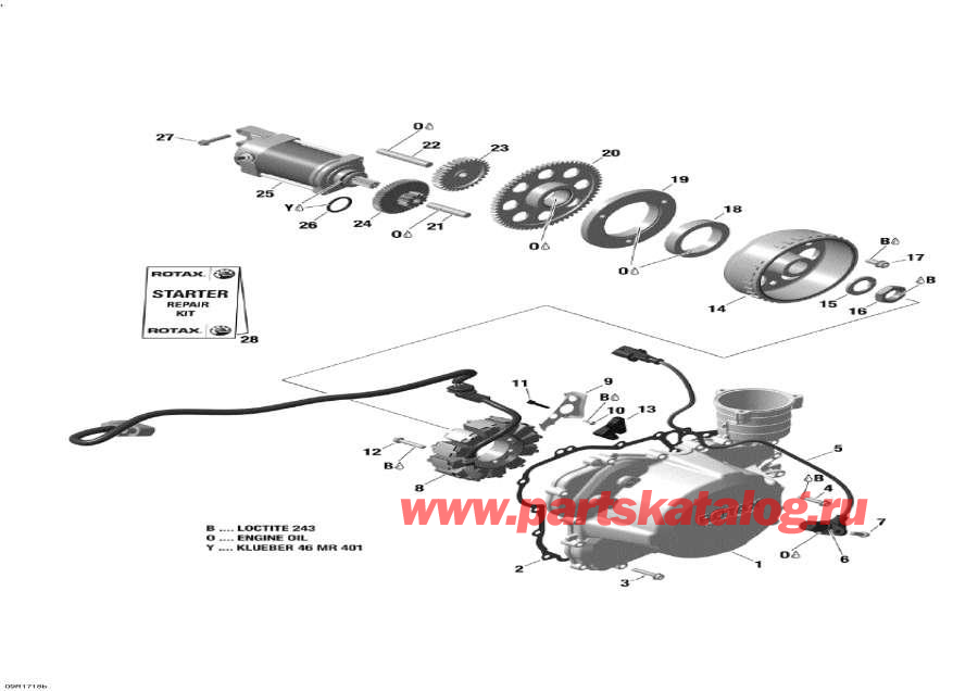    - Magneto And Electric Starter - 1200 4-tec