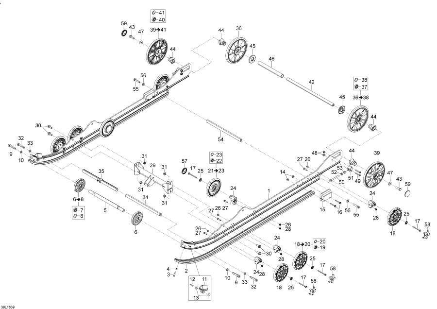  Lynx  - Rear Suspension 69ranger - 1200 4-tec /   69ranger - 1200 4-tec