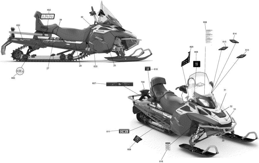 Snowmobile lynx  - Decals 69 Ranger - 1200 4-tec -  69 Ranger - 1200 4-tec