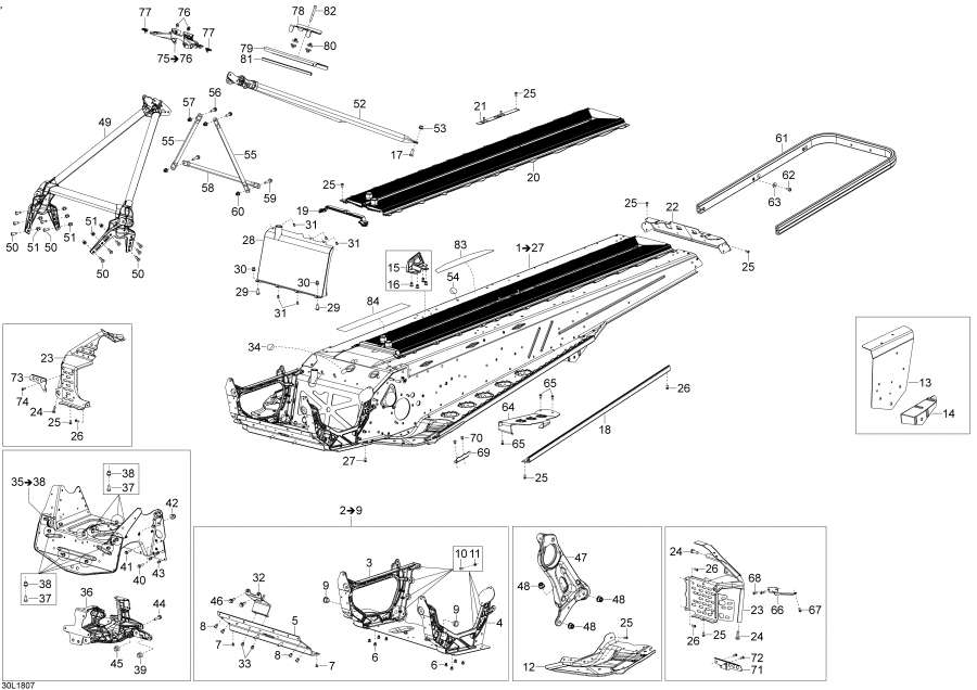 Snowmobile lynx  - Frame 49ranger - 600ho E-tec - ���� 49ranger - 600ho E-tec