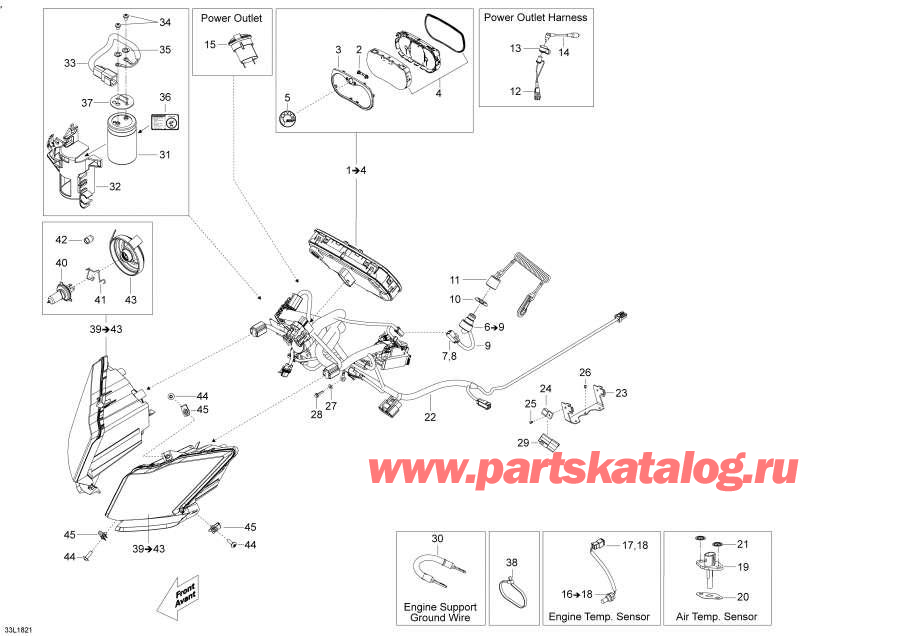 Snowmobile lynx  -  System,Electrical System