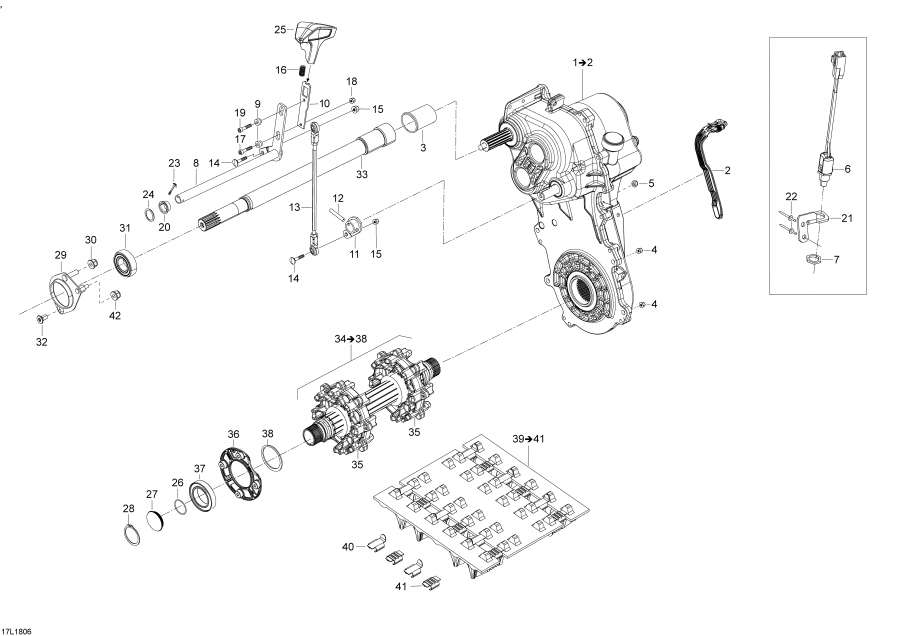 Snow mobile   - Drive Train 69ranger - 900ace / Drive Train 69ranger - 900ace